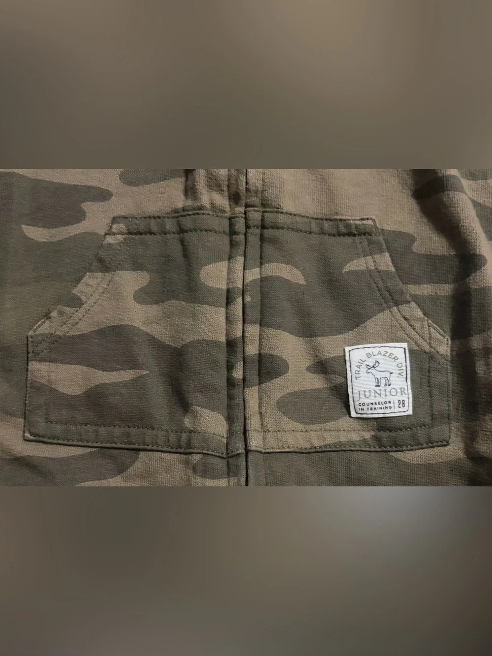 Carter’s - Camo Zip-Front One-Piece Outfit - Size 12 Months